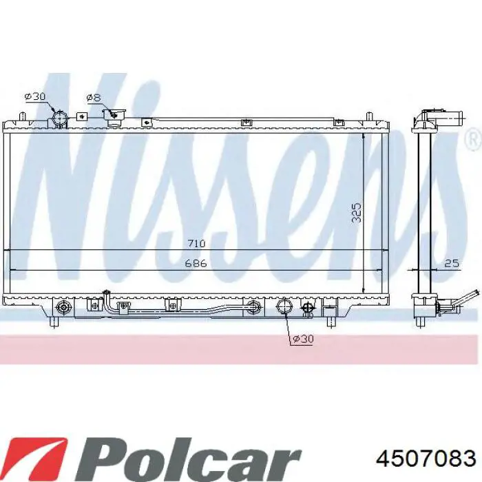 Радиатор 4507083 Polcar