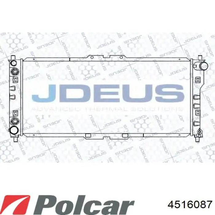 Радиатор охлаждения двигателя Polcar 4516087 цена, от 64.84 USD