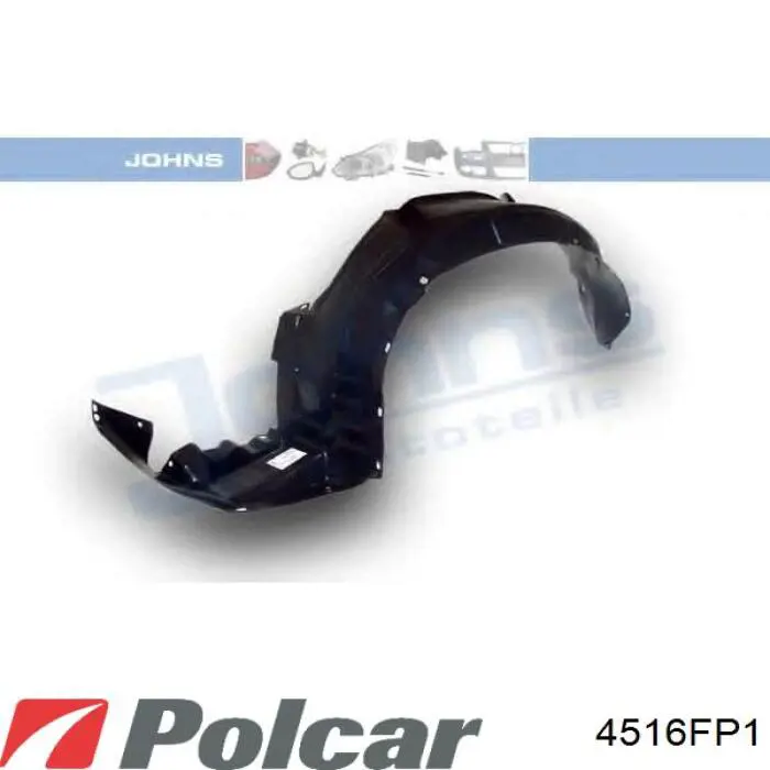 Guarda-barras direito do pára-lama dianteiro Mazda 626 IV GE