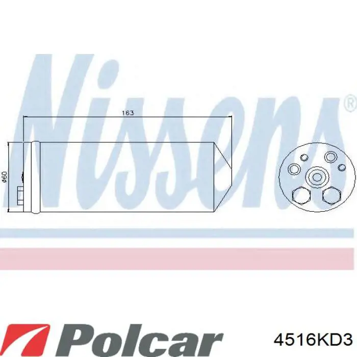 4516KD3 Polcar ресивер-осушитель кондиционера