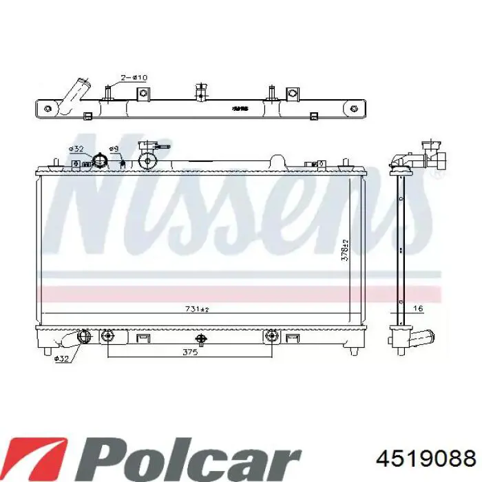 4519088 Polcar радиатор