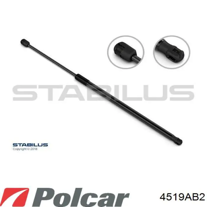 4519AB2 Polcar Амортизатор крышки багажника