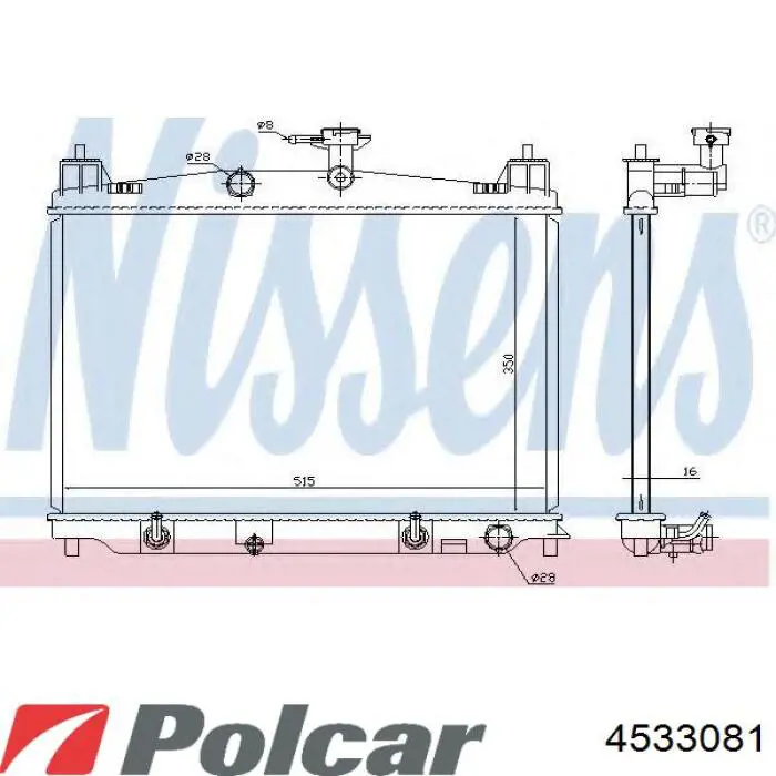 Радиатор 4533081 Polcar