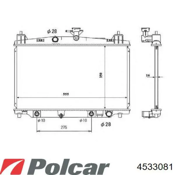 Радиатор PL062099 Koyorad