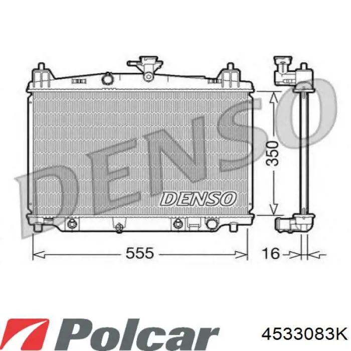 Радиатор 4533083K Polcar