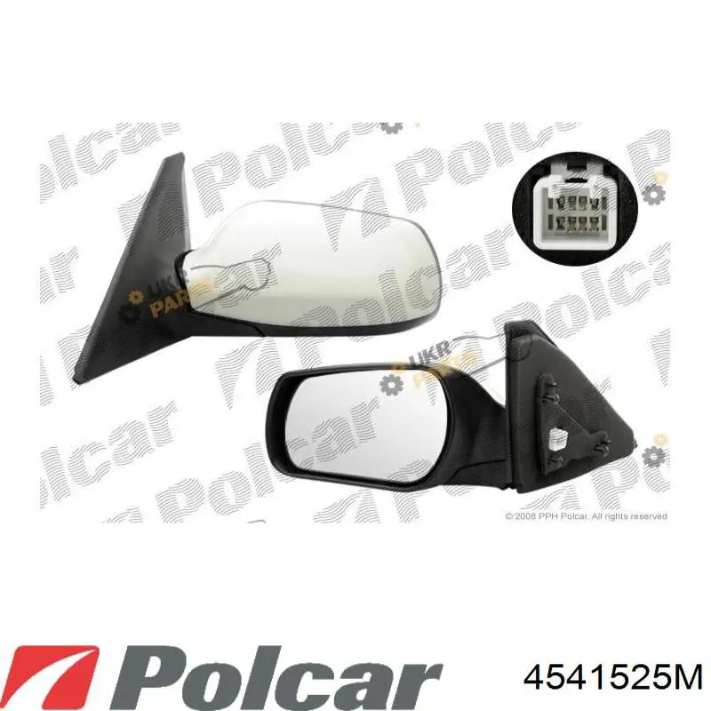 4541525M Polcar зеркало заднего вида правое
