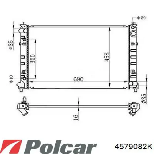 Радиатор RA62468Q Signeda