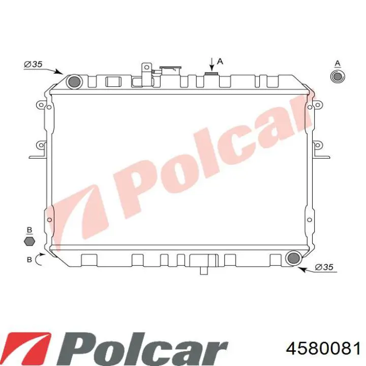 4580081 Polcar радиатор