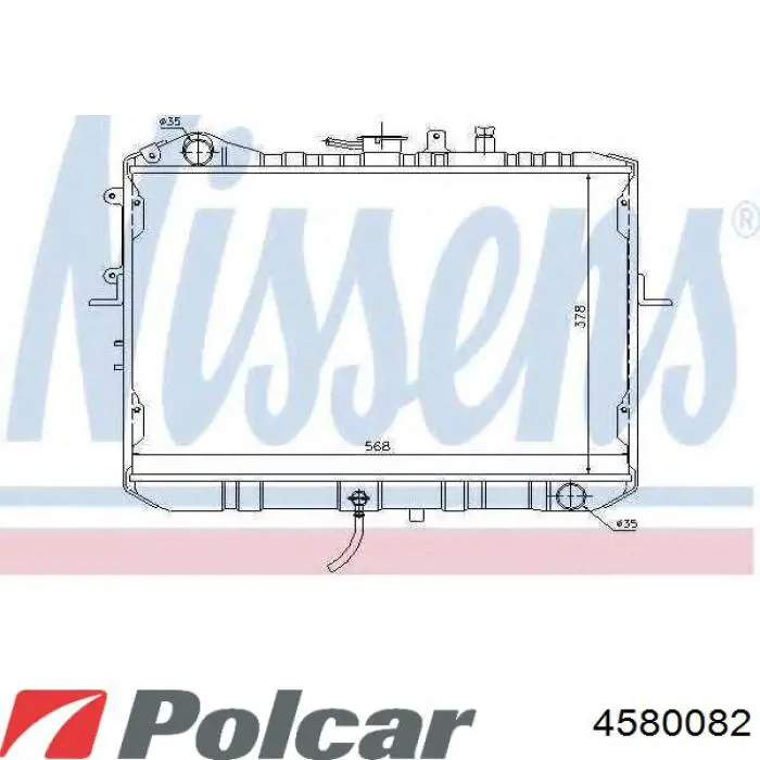 Радиатор 4580082 Polcar