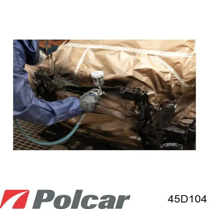 45D104 Polcar суппорт радиатора вертикальный (монтажная панель крепления фар)