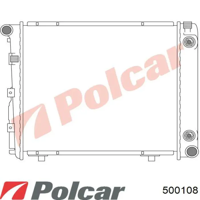 Купить 500108 Polcar Радиатор водяной