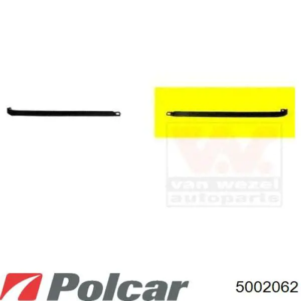 Ресничка (накладка) правой фары Polcar 5002062 цена, от 6.44 USD