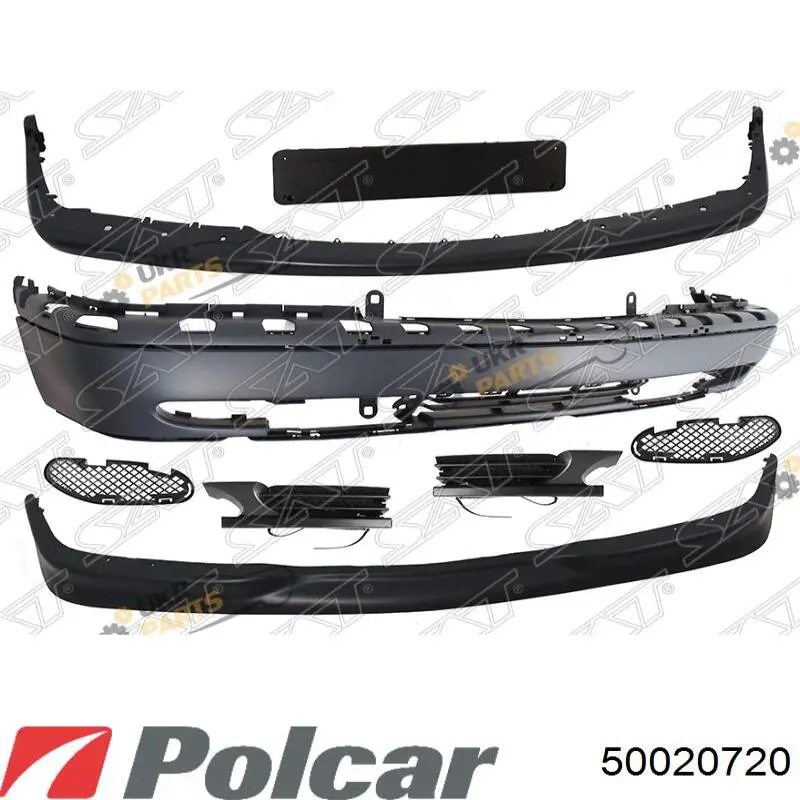 50020720 Polcar Правая решетка переднего бампера