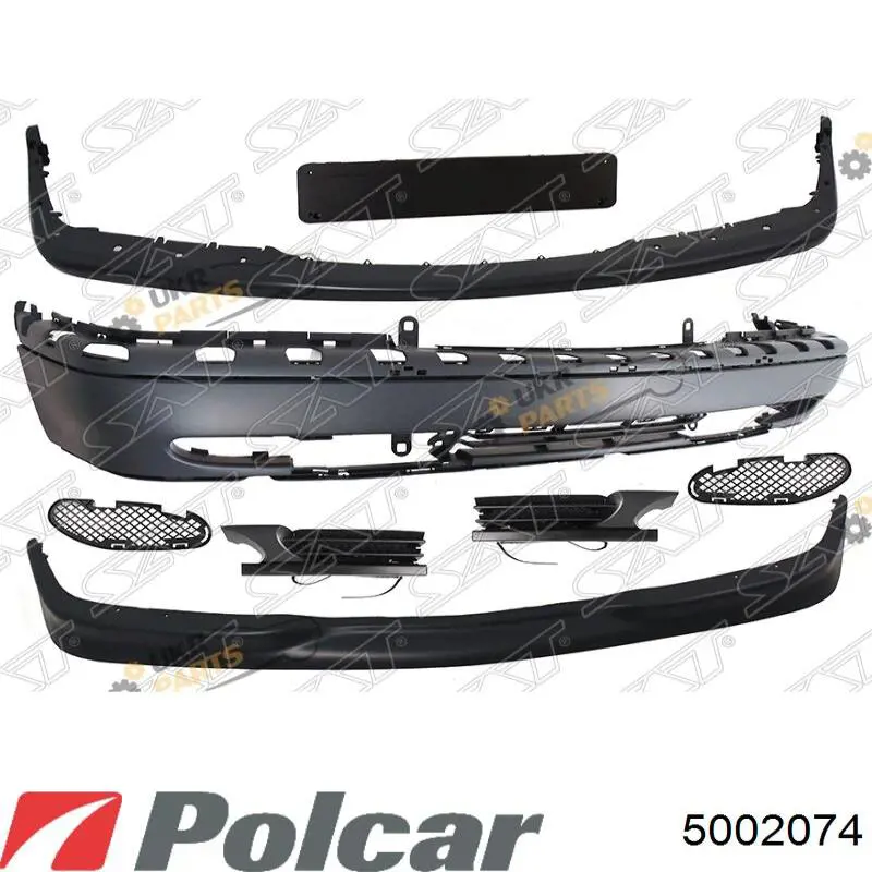 Накладка бампера переднего 5002074 Polcar