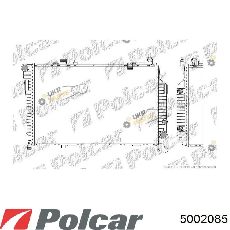 Радиатор 5002085 Polcar