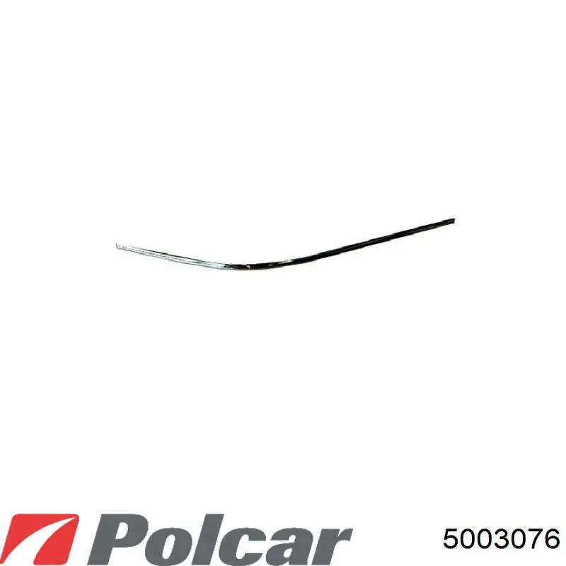 5003076 Polcar Молдинг переднего бампера, правый