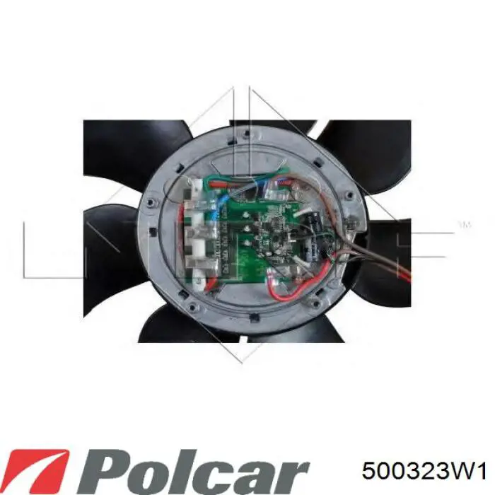 500323W1 Polcar диффузор радиатора охлаждения, в сборе с мотором и крыльчаткой