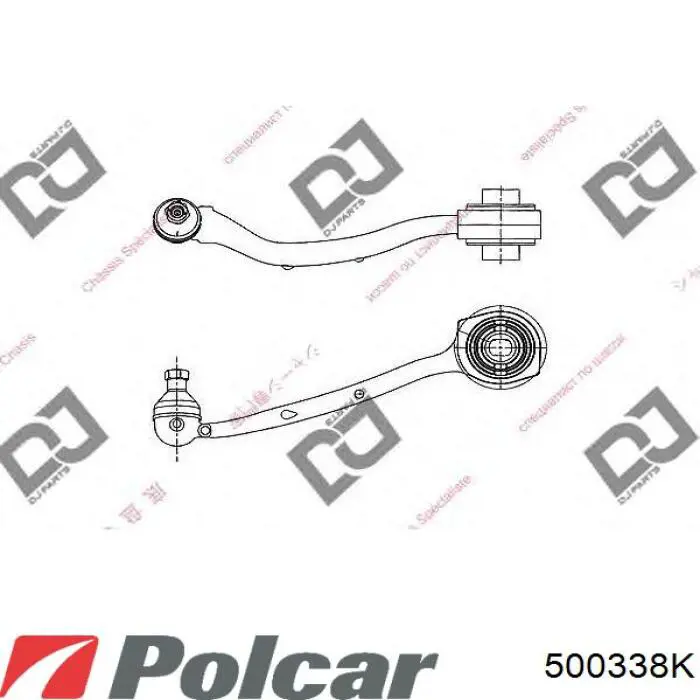 Купить 500338 Polcar Нижний правый рычаг передней подвески