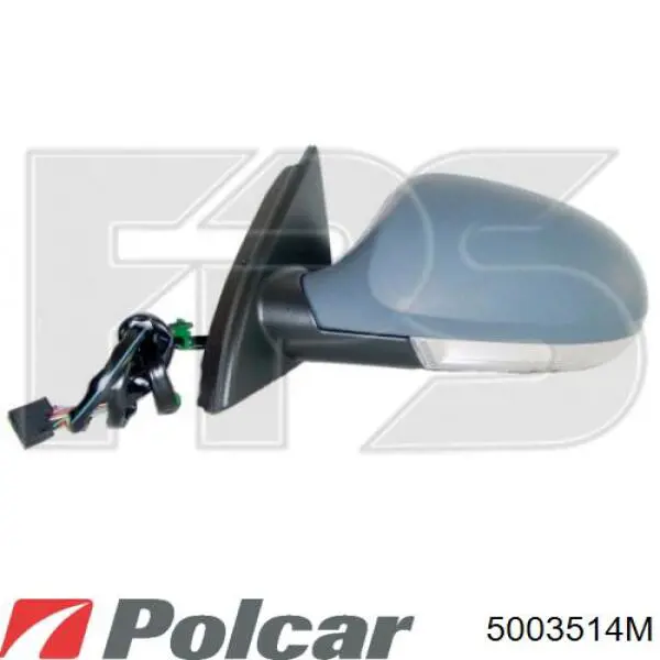 Espelho de retrovisão esquerdo 5003514M Polcar
