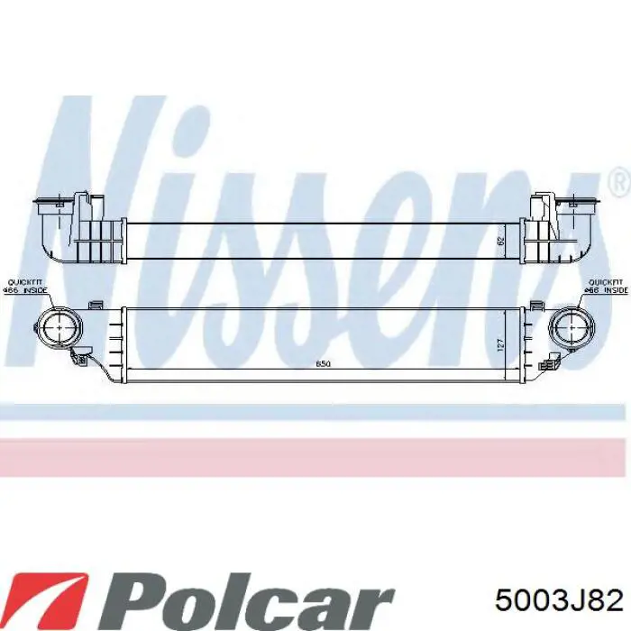 Система охлаждения наддувочного воздуха Polcar 5003J82 цена, от 75.95 USD