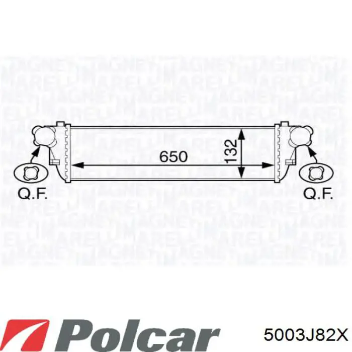 Интеркулер 5003J82X Polcar