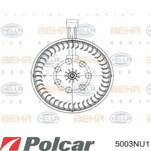 5003NU1 Polcar вентилятор печки