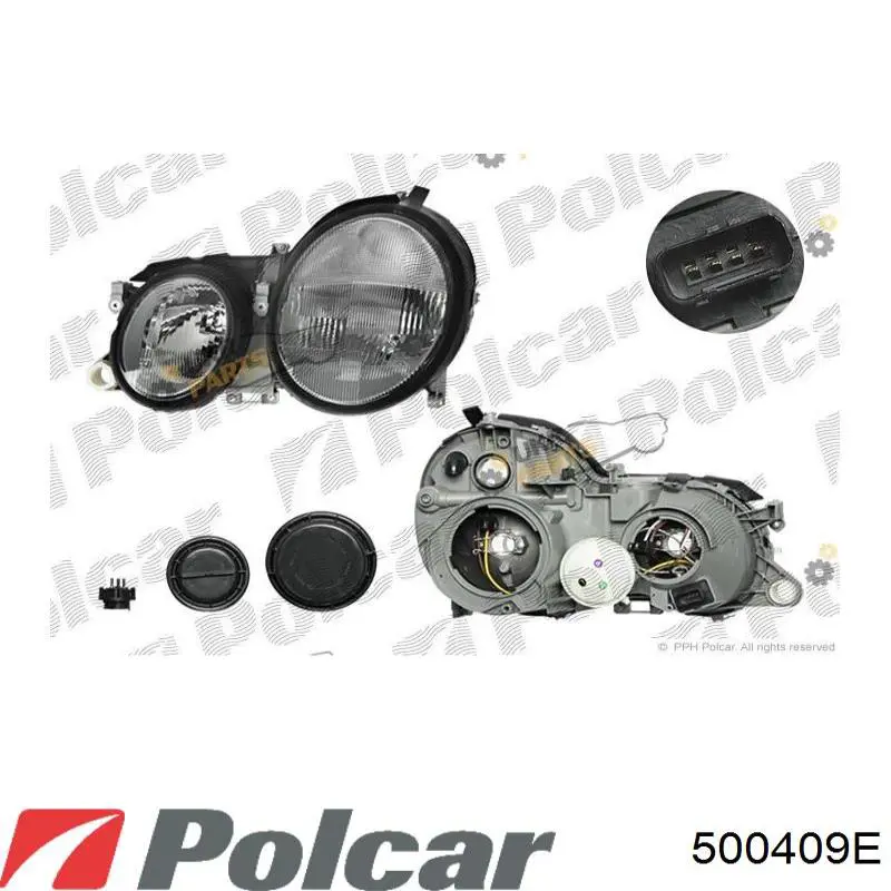 Фара левая 500409E Polcar