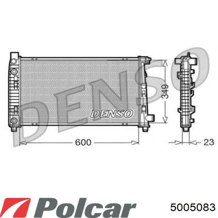 Радиатор 5005083 Polcar