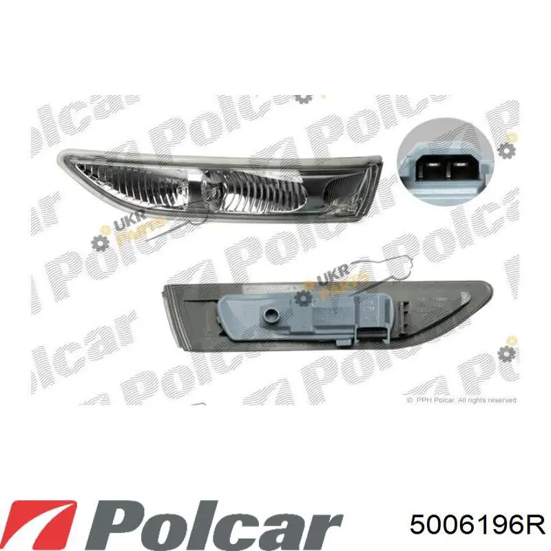 5004196X Polcar указатель поворота зеркала левый