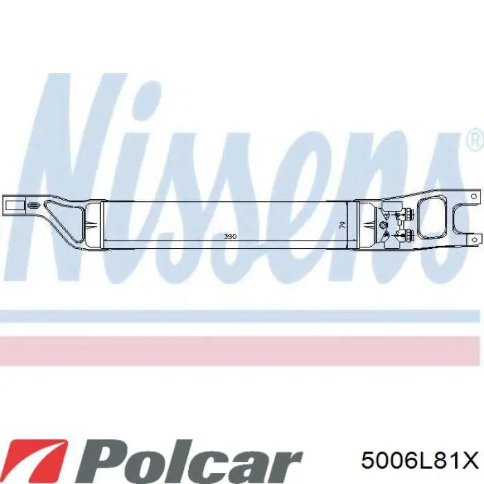 Радиатор охлаждения, АКПП/КПП 5006L81X Polcar