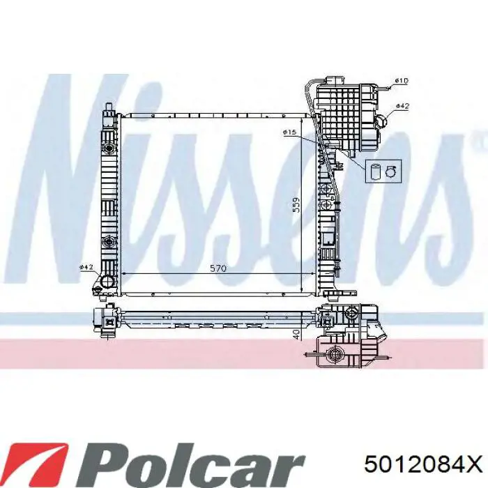 5012084X Polcar радиатор