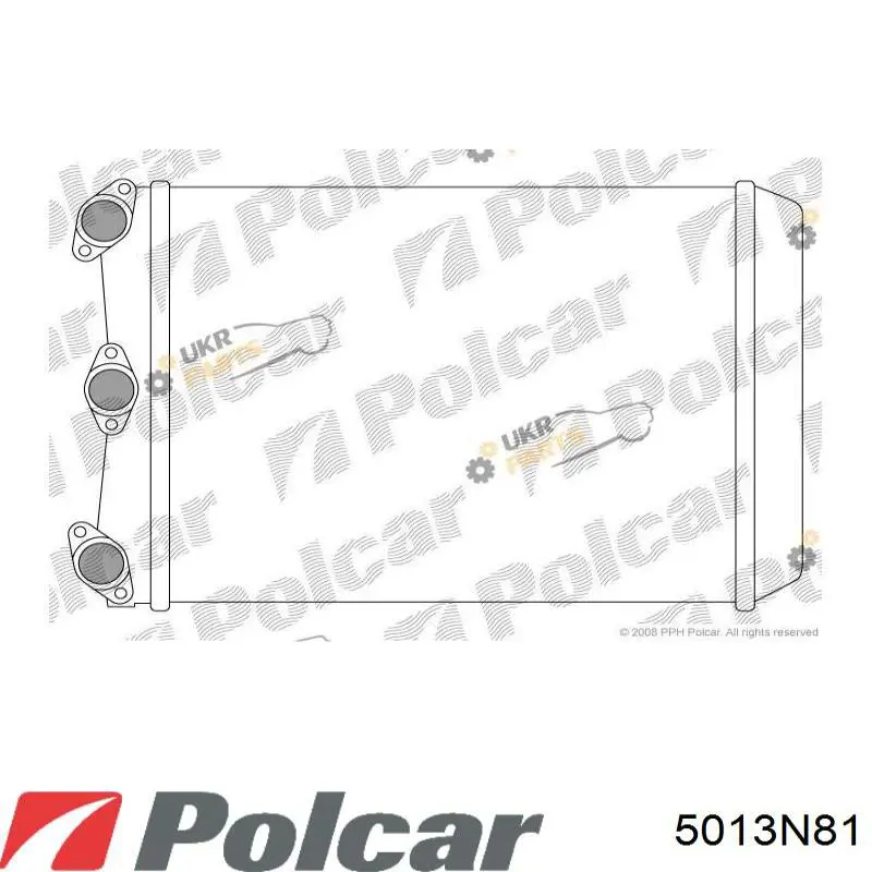 Радиатор печки 5013N81 Polcar