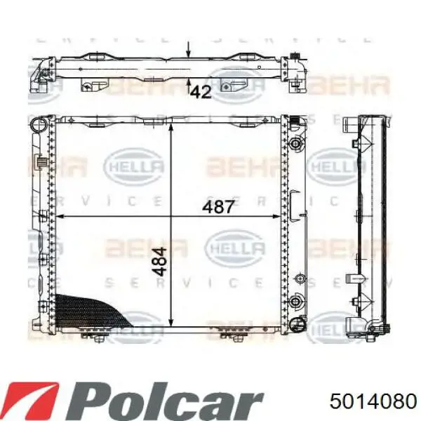 501408-0 Polcar радиатор