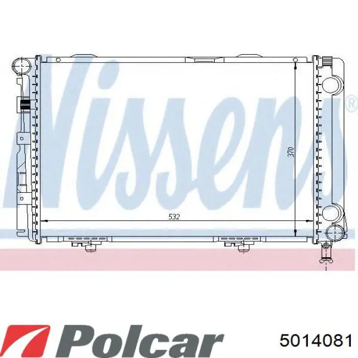 Радиатор 5014081 Polcar