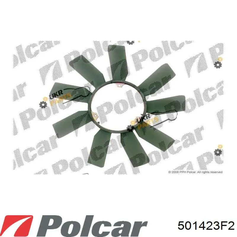 501423F2 Polcar вентилятор (крыльчатка радиатора охлаждения)