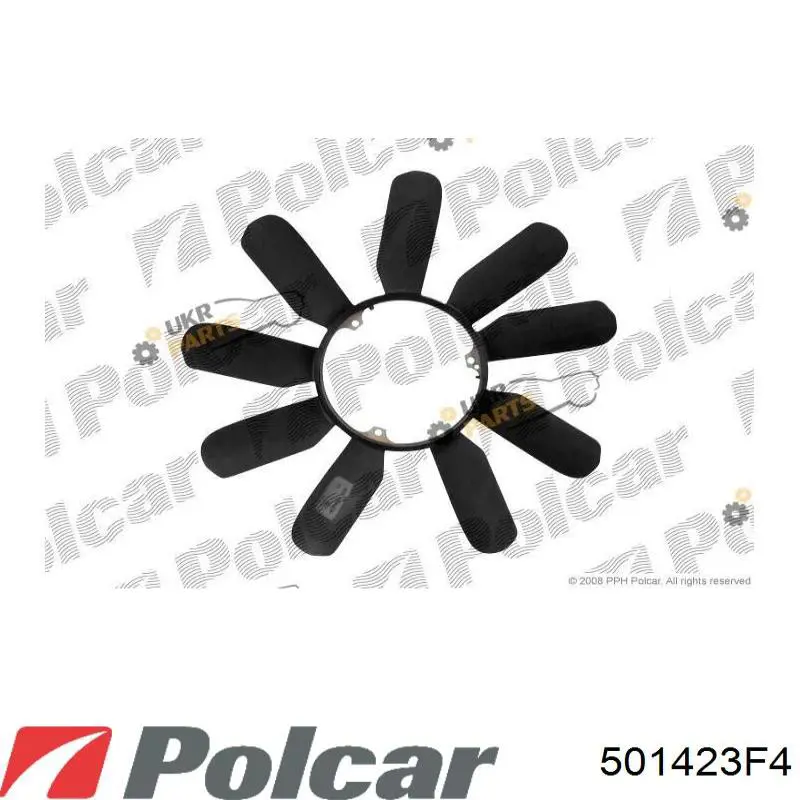 501423F4 Polcar вентилятор (крыльчатка радиатора охлаждения)