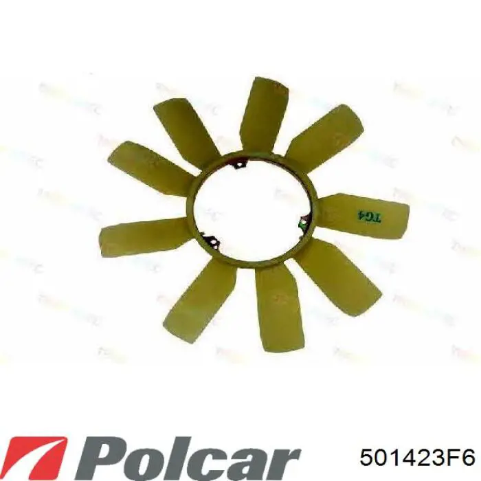 Вентилятор (крыльчатка) радиатора охлаждения Polcar 501423F6