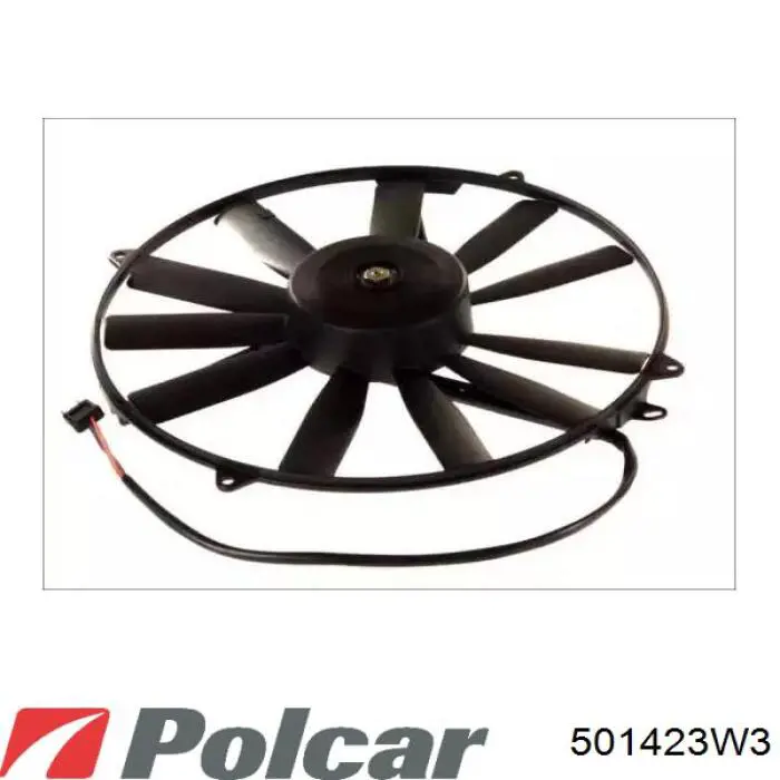 501423W3 Polcar электровентилятор охлаждения в сборе (мотор+крыльчатка)