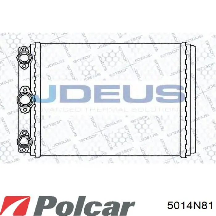 5014N81 Polcar Радиатор отопителя салона