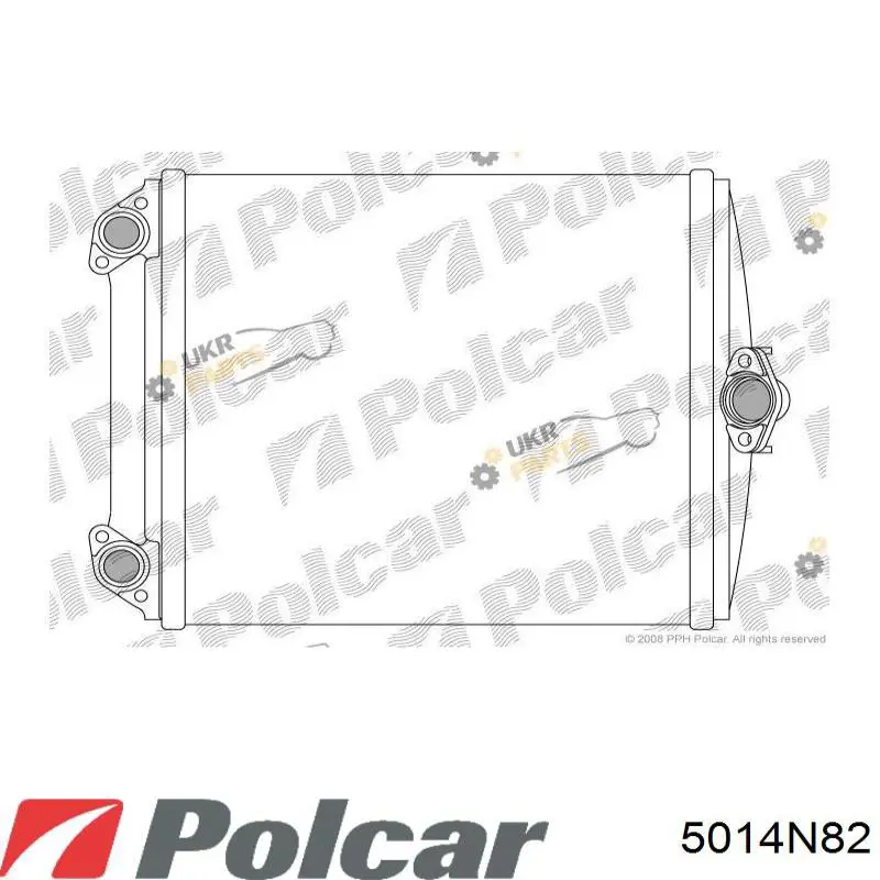 Радиатор печки 5014N82 Polcar