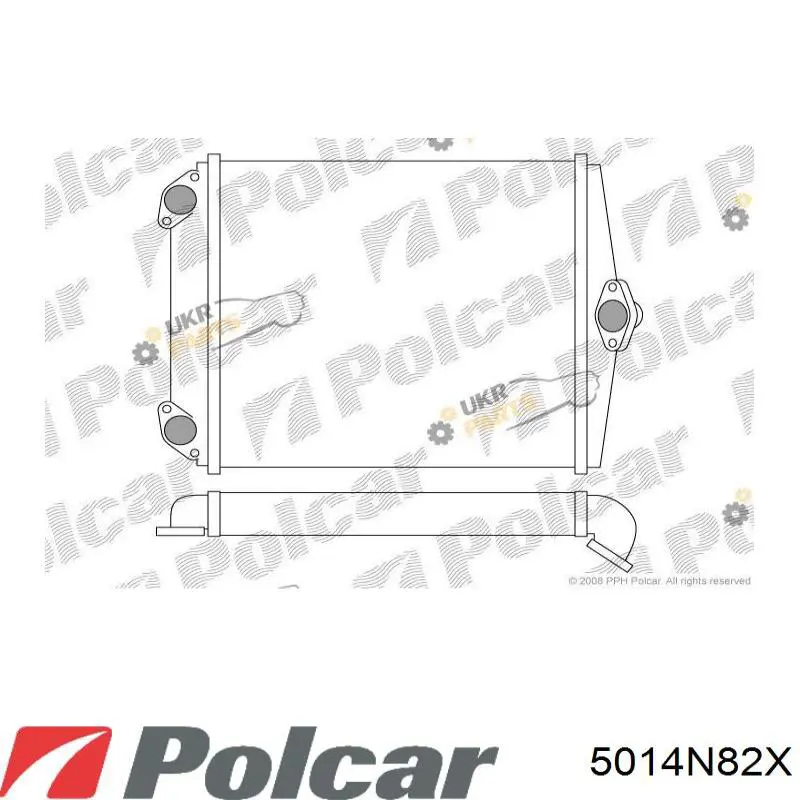 5014N82X Polcar радиатор печки