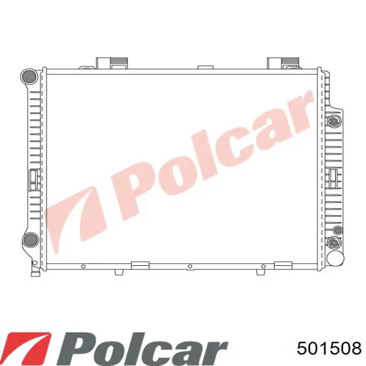 Радиатор охлаждения двигателя Polcar 501508 цена, от 87.12 USD