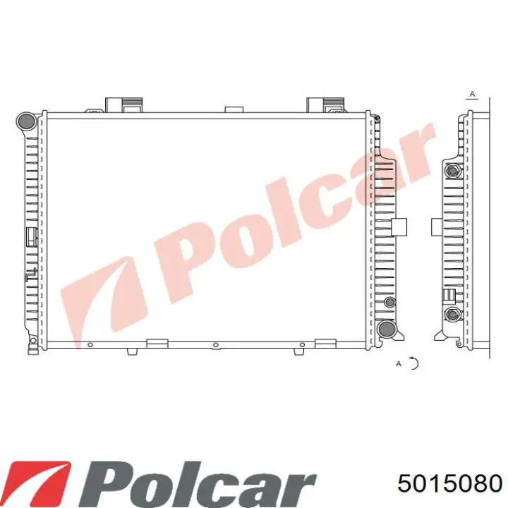 Радиатор охлаждения двигателя Polcar 5015080 цена, от 123.85 USD