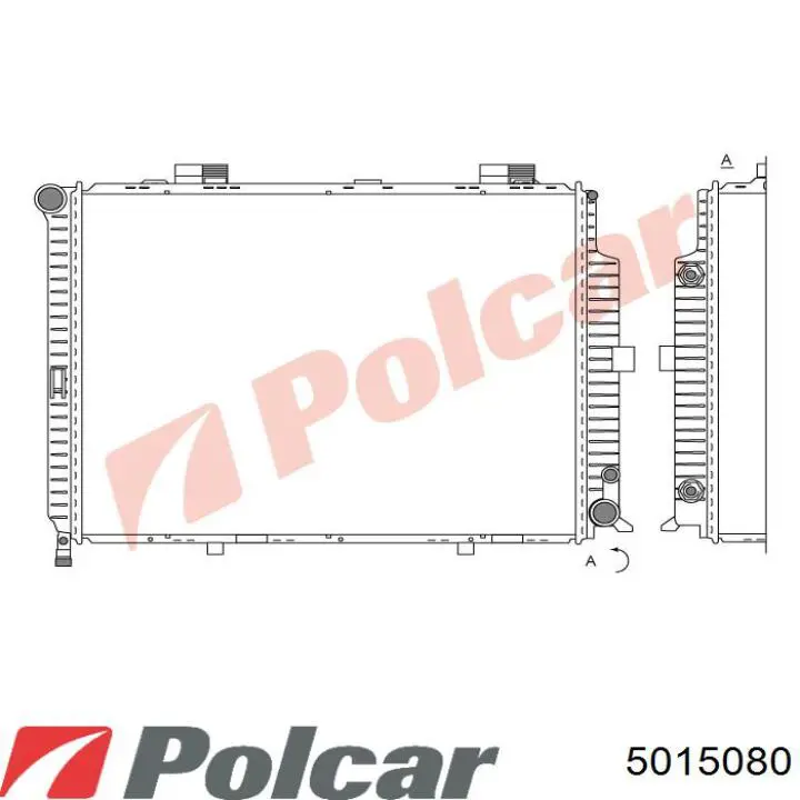 Купить 5015080 Polcar Радиатор водяной