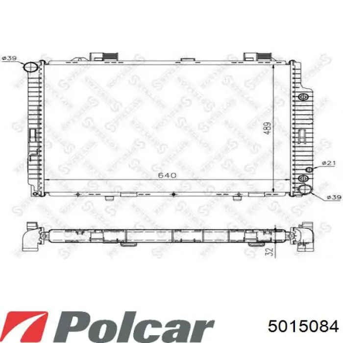 5015084 Polcar радиатор