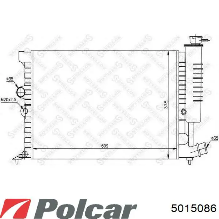 Радиатор охлаждения Mercedes 2105003403