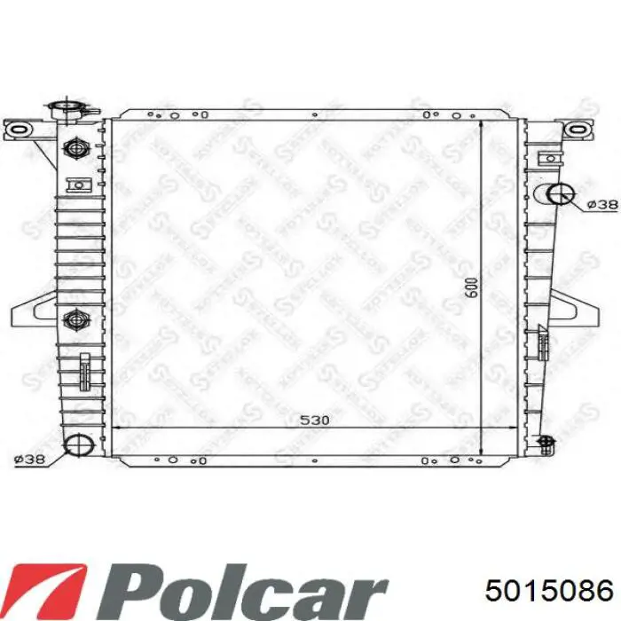 2105003403 Mercedes Радиатор основной