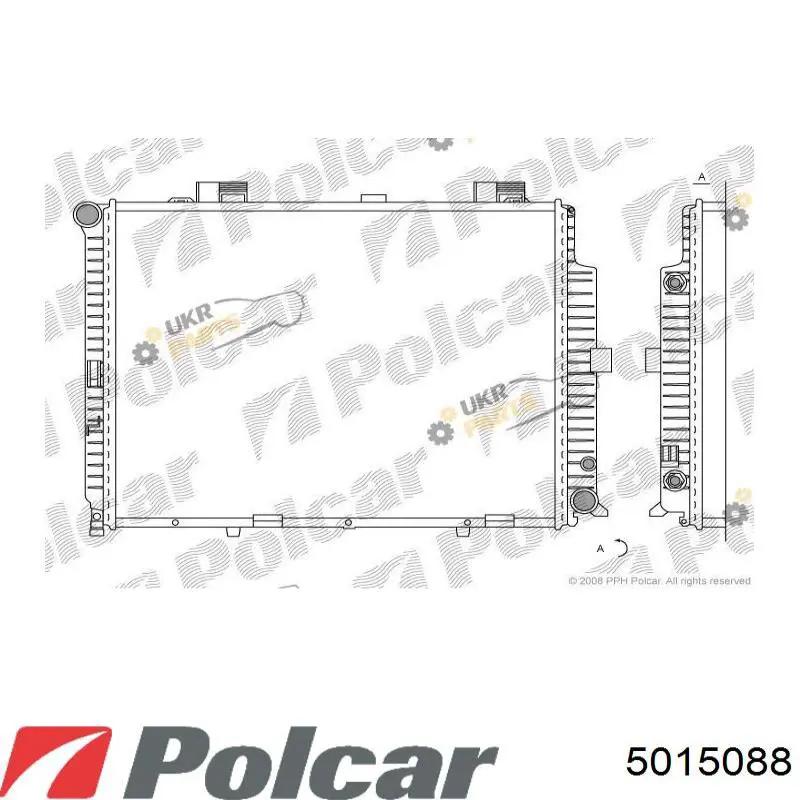 5015088 Polcar Радиатор основной