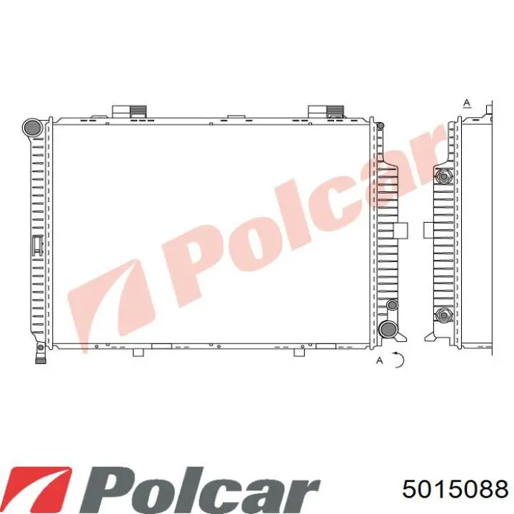 Радиатор охлаждения двигателя Polcar 5015088 цена, от 107.97 USD
