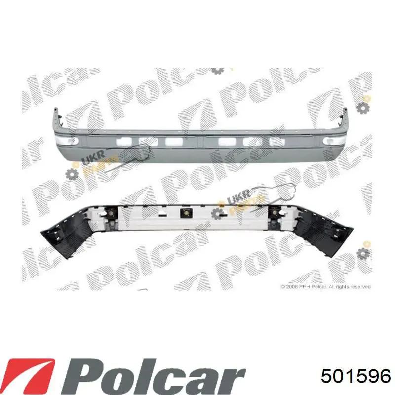 Задний бампер 501596 Polcar